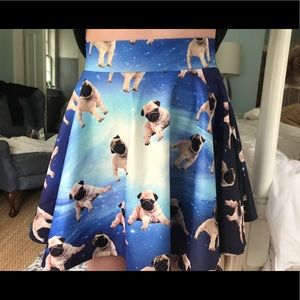 Dolls Kill Pugs in Space Skirt